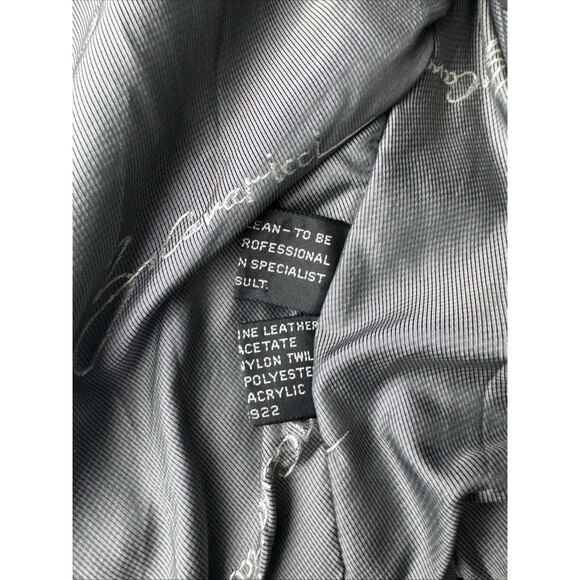 Vintage Z Cavaricci Black Leather Bomber Jacket Women’s Size Medium - Picture 9 of 11